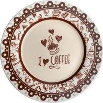 Prato Sobremesa Y love Coffee 19cm - Alleanza