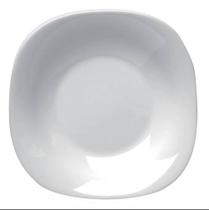 Prato Sousplat Parma 31cm Vidro Temperado Branco Bormioli