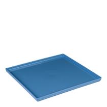 Prato Square Quadrado 27x27 Azul em Polipropileno Linha Tendência VEM Prato Square Quadrado 27x27 Azul em Polipropileno Linha Tendência VEM