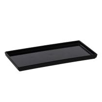 Prato Square Vemplast 13,5X27 Profissional Cook Preto