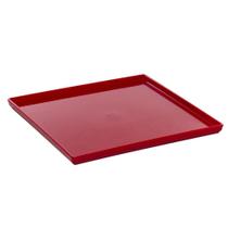Prato Square Vemplast 27X27 Profissional Cook Vermelho Prato Square Vemplast 27X27 Profissional Cook Vermelho