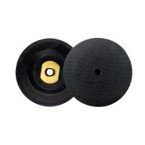 Prato Suporte Preto De Lixa Super Rígido 100mm 4 Polegadas