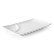 Prato Sushi-Shashimi Retangular c/ Porta Molho Profissional - Gourmet Mix