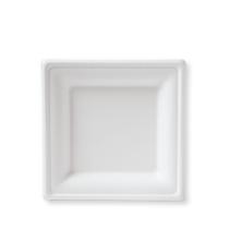 Prato Susty Party Compostável Quadrado de 15 cm e 50 unidades, branco