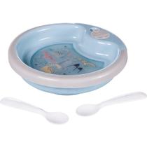 Prato Térmico de Plástico 450 ml com Ventosa 2 Colheres Prato Térmico de Plástico 450 ml com Ventosa 2 Colheres