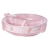 Prato Térmico Infantil Com Ventosa E Divisórias Menino Menina - Plasútil