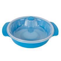 Prato Térmico Infantil com Ventosa para Micro-ondas Azul BabyGo