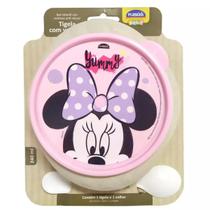 Prato Tigela Alimentação Infantil Bebê Minnie C/ventosa Prato Tigela Alimentação Infantil Bebê Minnie C/ventosa