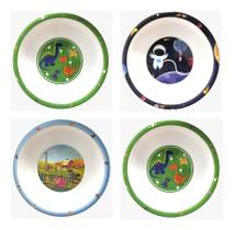 Prato Tigela Infantil Refeição Astronauta Dinossauro Fazenda Prato Tigela Infantil Refeição Astronauta Dinossauro Fazenda