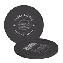 Prato Tramontina Black Burger Em Polipropileno Cinza 20 Cm Prato Tramontina Black Burger Em Polipropileno Cinza 20 Cm
