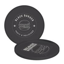 Prato Tramontina Black Burger em Polipropileno Cinza 20 cm Prato Tramontina Black Burger em Polipropileno Cinza 20 cm