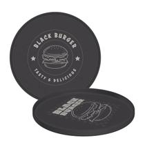 Prato Tramontina Black Burger em Polipropileno Cinza 20 cm Prato Tramontina Black Burger em Polipropileno Cinza 20 cm