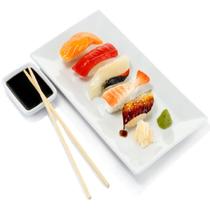 Prato Travessa Melamina Para Comida Japonesa Sushi 27X12Cm