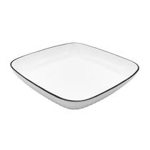 Prato Unitário de Cerâmica Branca Quadrado 19cmX19cm