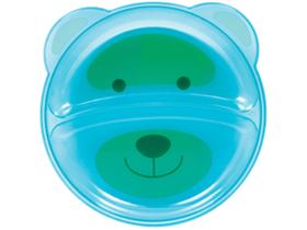Prato ursinho com divisoria azul - buba Prato ursinho com divisoria azul - buba