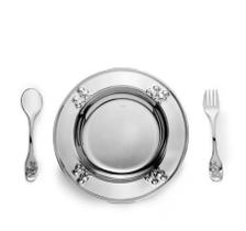 Prato Vercelli Infantil com Talheres Aço Inox - Riva