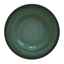 Prato Verde Rústico Tramontina de Sobremesa Porcelana 21cm Decorado Mesa
