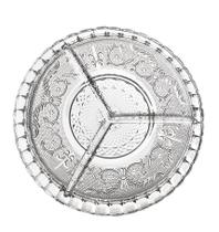 Prato Vidro 29,5X5,8Cm Mona 3 Divisórias