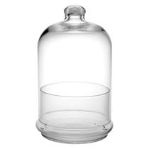 Prato Vidro P Bolo C Tampa 19Cm