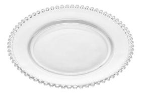 Prato Wolff Pearl De Cristal Incolor 28 Cm