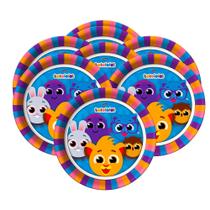 Pratos 18cm Decoração Bolofofos festa Aniversário 8und Pratos 18cm Decoração Bolofofos festa Aniversário 8und