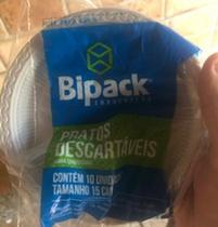 Pratos brancos descartáveis 15 cm bipack / totalplast / zettapack pct c/100 Pratos brancos descartáveis 15 cm bipack / totalplast / zettapack pct c/100