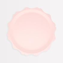 Pratos compostáveis Decorative Edge Meri Bamboo, pacote com 8