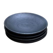 Pratos de Barro Capixaba Kit com 4 Unidades Mesa Posta Rústica Artesanal Louça Decorativa Cozinha Brasileira Pratos de Barro Capixaba Kit com 4 Unidades Mesa Posta Rústica Artesanal Louça Decorativa Cozinha Brasileira