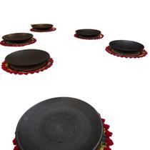Pratos de Barro Capixaba Kit com 6 Unidades Mesa Posta Rústica Artesanal Louça Decorativa Cozinha Brasileira Pratos de Barro Capixaba Kit com 6 Unidades Mesa Posta Rústica Artesanal Louça Decorativa Cozinha Brasileira