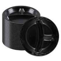Pratos de comida, utensílios de restaurante, base RW, 23 cm, 3 compartimentos, 100 unidades