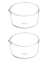 Pratos de cristalização QWORK 1000mL Borosilicato 3.3 Glass, pacote com 2 unidades Pratos de cristalização QWORK 1000mL Borosilicato 3.3 Glass, pacote com 2 unidades