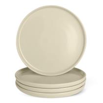 Pratos de Jantar Amazon Basics 4 Peças 27 cm Cerâmica Marfim
