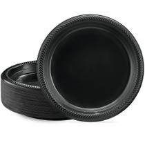 Pratos de jantar de plástico descartáveis PLASTICPRO 23 cm 100 unidades