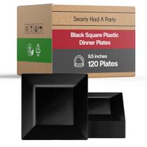 Pratos de jantar de plástico descartáveis Smarty Had A Party 9,5" 120 ct