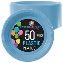 Pratos de jantar de plástico Exquisite Light Blue 25 cm 50 unidades x350g Pratos de jantar de plástico Exquisite Light Blue 25 cm 50 unidades x350g