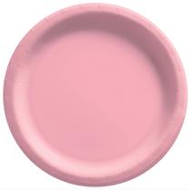 Pratos de Jantar Descartáveis Amscan - Rosa - 26,67cm (20 Unidades)