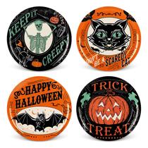 Pratos de jantar descartáveis Whaline Halloween Vintage 23 cm 40 unidades Pratos de jantar descartáveis Whaline Halloween Vintage 23 cm 40 unidades