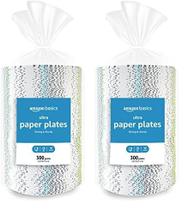 Pratos de papel Amazon Basics Ultra de 6,87 polegadas (1200 unidades) Pratos de papel Amazon Basics Ultra de 6,87 polegadas (1200 unidades)