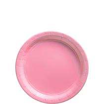 Pratos de papel Amscan New Pink Round 6,75 polegadas 50 Pc