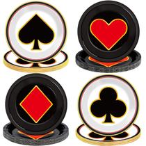 Pratos de papel CHUNNIN Casino Party Las Vegas Theme 48 unidades