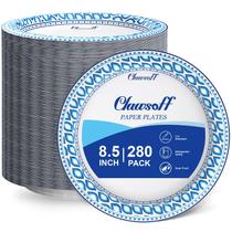 Pratos de papel Clawsoff 8,5 polegadas e 280 unidades a granel