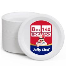 Pratos de papel descartáveis JOLLY CHEF 21,2 cm 140 unidades Pratos de papel descartáveis JOLLY CHEF 21,2 cm 140 unidades