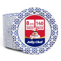Pratos de papel descartáveis JOLLY CHEF 21,2 cm 140 unidades Pratos de papel descartáveis JOLLY CHEF 21,2 cm 140 unidades