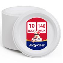 Pratos de papel descartáveis JOLLY CHEF 25cm, pacote 140