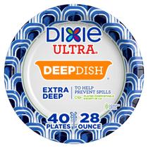Pratos de Papel Dixie Ultra Fundo 40 Unidades 828 ml Pratos de Papel Dixie Ultra Fundo 40 Unidades 828 ml