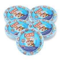 Pratos de papel Glad for Kids Small Blue Paw Patrol 8,5", pacote com 100 Pratos de papel Glad for Kids Small Blue Paw Patrol 8,5", pacote com 100