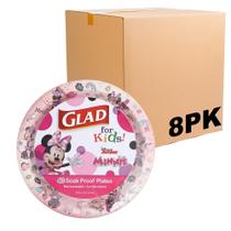 Pratos de papel Glad para crianças Disney Mickey & Friends 21 cm 40 quilates Pratos de papel Glad para crianças Disney Mickey & Friends 21 cm 40 quilates