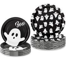 Pratos de papel JarthenaAMCS Halloween Ghost 18 cm e 23 cm 48 unidades