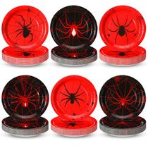 Pratos de papel Moinchore, 60 peças, Spider, 18 cm, descartáveis Pratos de papel Moinchore, 60 peças, Spider, 18 cm, descartáveis