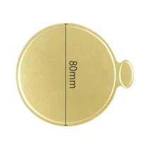 Pratos De Papel Mousse Dourados E Prateados 100 Peças Bandeja Para Exibição De Bolos Base Para Doces